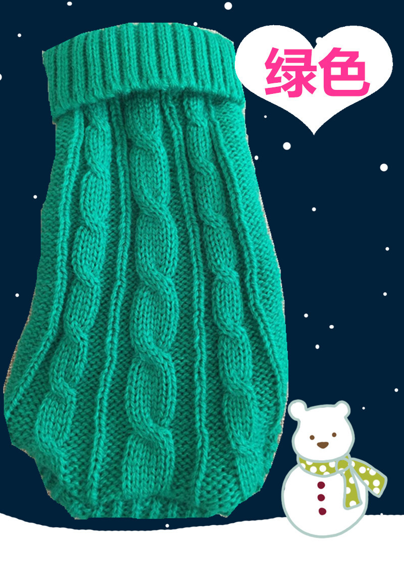 Pet Sweater Wholesale Autumn and Winter Thick Small Size Dog Baby Sweater Puppy Ultra Small Puppy Sweater 10 Colors