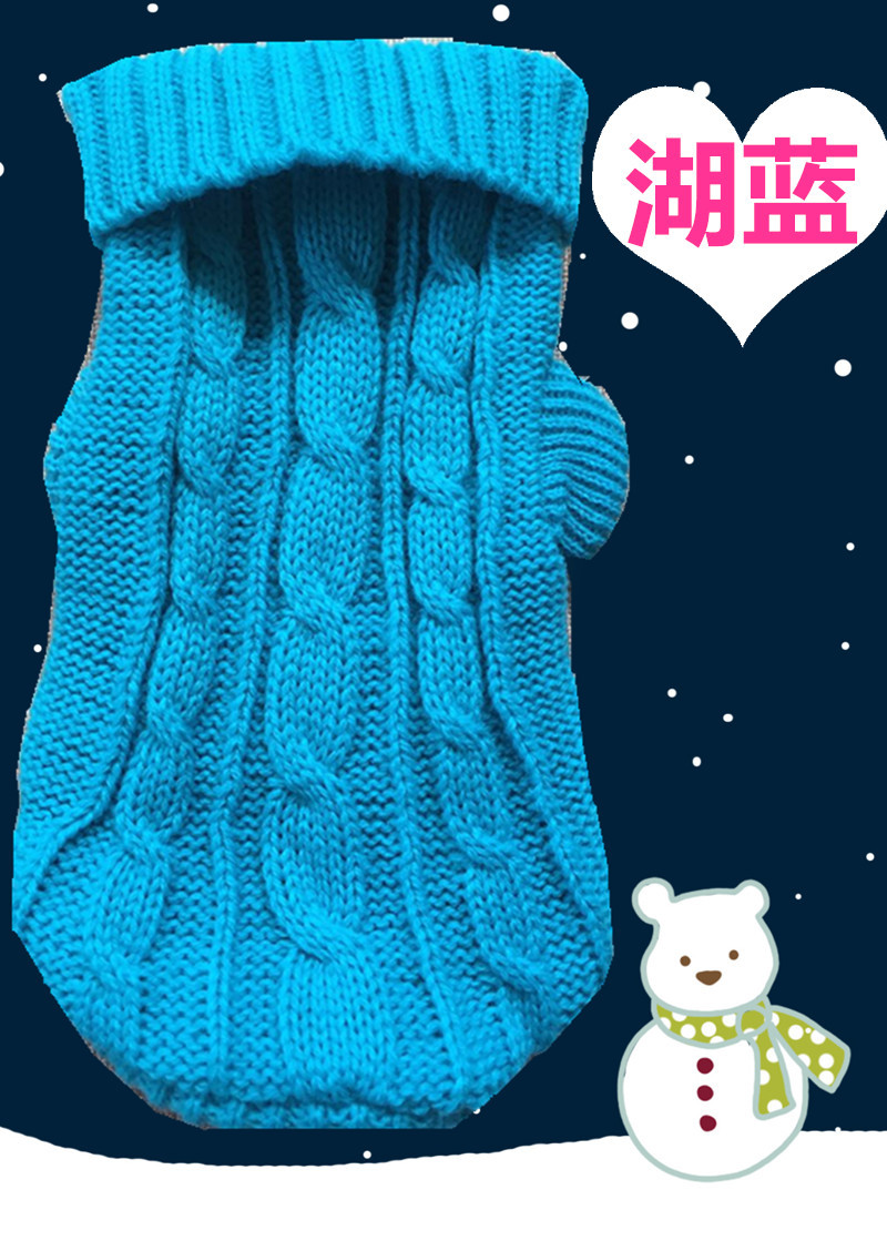 Pet Sweater Wholesale Autumn and Winter Thick Small Size Dog Baby Sweater Puppy Ultra Small Puppy Sweater 10 Colors