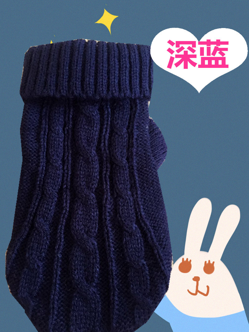 Pet Sweater Wholesale Autumn and Winter Thick Small Size Dog Baby Sweater Puppy Ultra Small Puppy Sweater 10 Colors