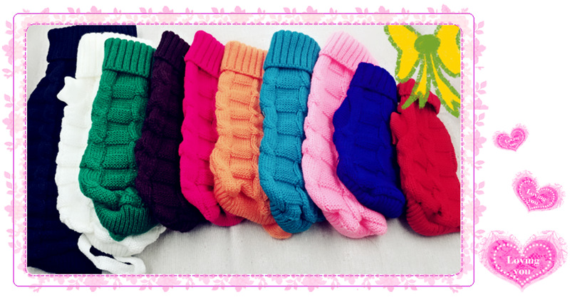 Pet Sweater Wholesale Autumn and Winter Thick Small Size Dog Baby Sweater Puppy Ultra Small Puppy Sweater 10 Colors