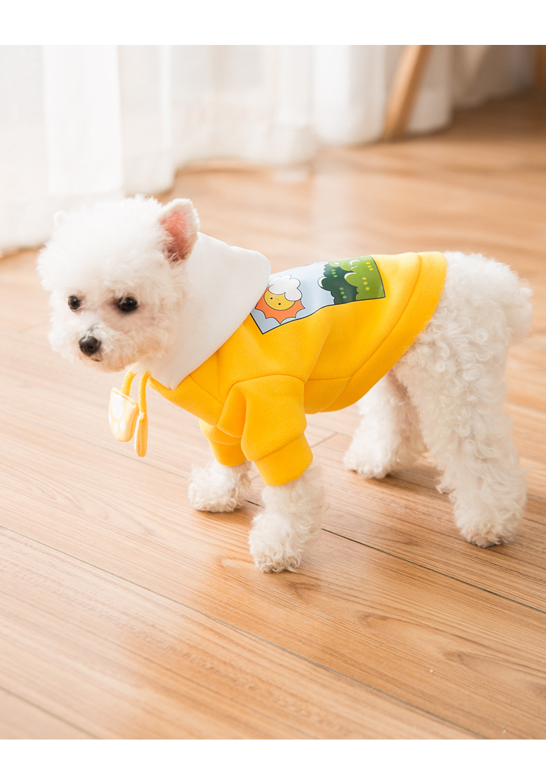 New Dog Clothes Autumn Winter Sweater Teddy Bear Small and Medium-Sized Dogs Puppy Cat Hooded Autumn Pet Clothing