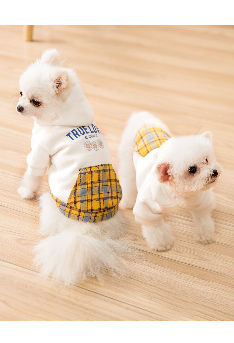 New Dog Clothes Autumn Winter Sweater Teddy Bear Small and Medium-Sized Dogs Puppy Cat Hooded Autumn Pet Clothing