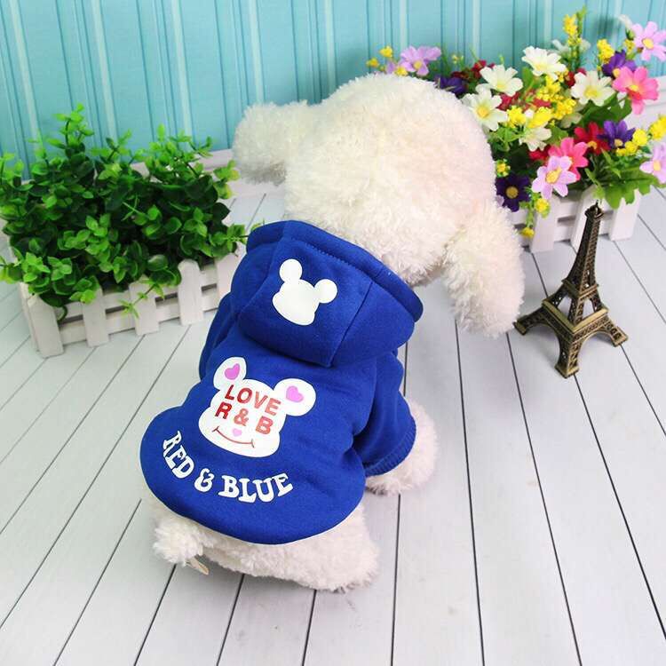 Pet Autumn and Winter Clothing Dog Hooded Sweater Dog Clothes Dog with Coat and Cap Bingui Teddy Dog Clothing