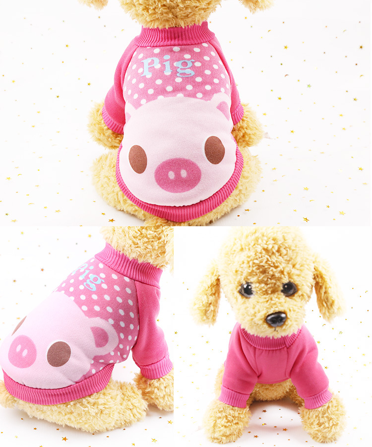 New Dog Clothes Spring and Autumn Winter Teddy Pet Supplies Cartoon Cute Cat Sweater Golden Retriever Big Dog Clothing