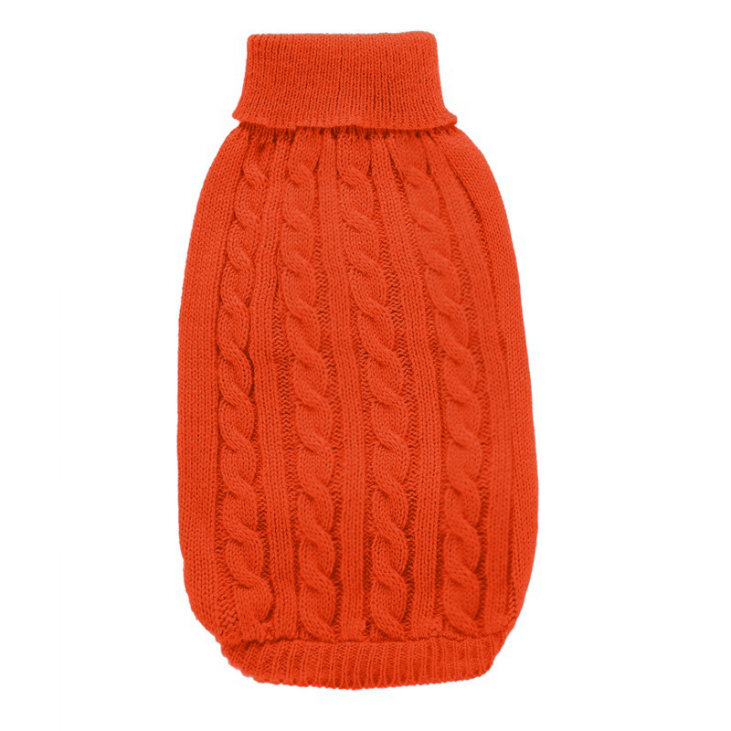 Pet Supplies Dog Clothing Solid Color Pet Dog Dog Sweater Dog Clothes Autumn and Winter Wholesale