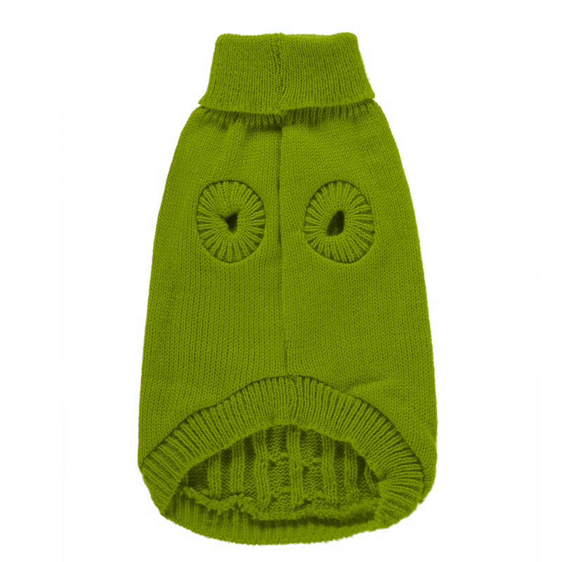 Pet Supplies Dog Clothing Solid Color Pet Dog Dog Sweater Dog Clothes Autumn and Winter Wholesale
