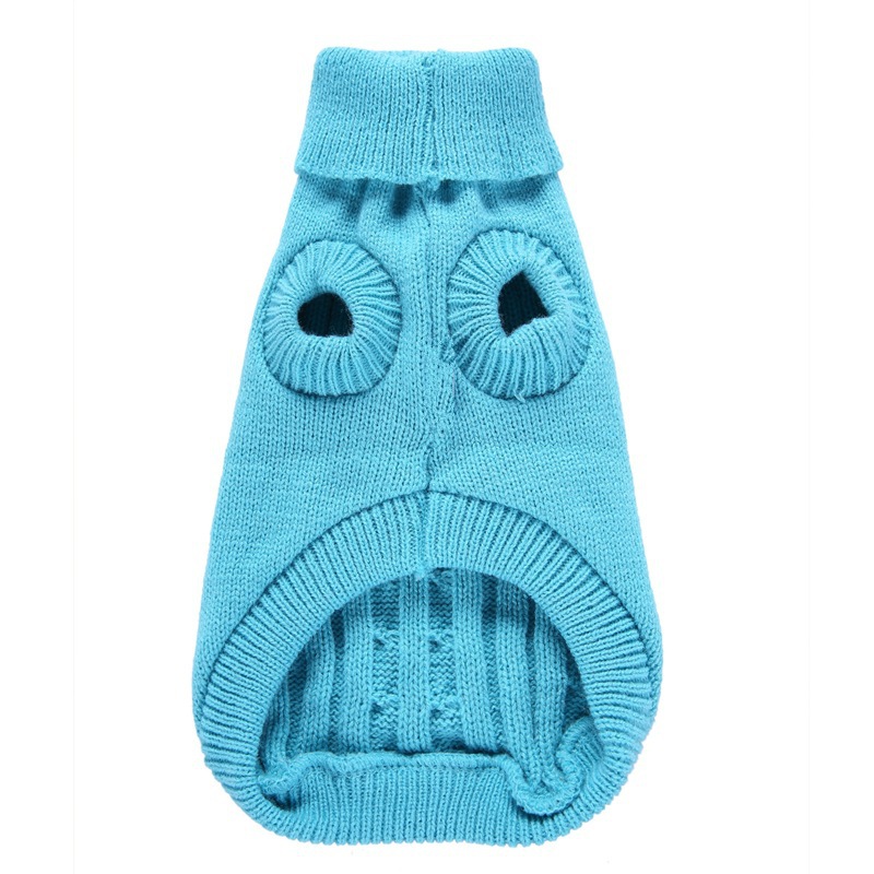 Pet Supplies Dog Clothing Solid Color Pet Dog Dog Sweater Dog Clothes Autumn and Winter Wholesale