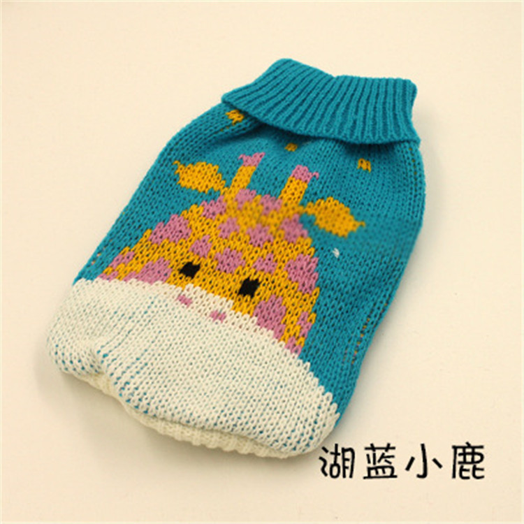 Pet Clothes Dog Sweater Autumn and Winter New Two-Legged Pet Clothes Warm Small Sweater Cat Dog Clothes