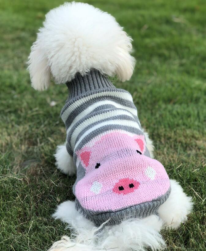 Pet Clothes Dog Sweater Autumn and Winter New Two-Legged Pet Clothes Warm Small Sweater Cat Dog Clothes