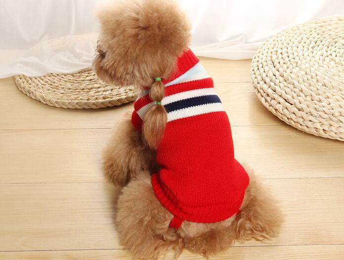 Pet Clothes Dog Sweater Autumn and Winter New Two-Legged Pet Clothes Warm Small Sweater Cat Dog Clothes