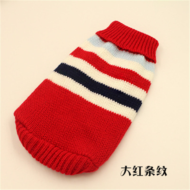 Pet Clothes Dog Sweater Autumn and Winter New Two-Legged Pet Clothes Warm Small Sweater Cat Dog Clothes