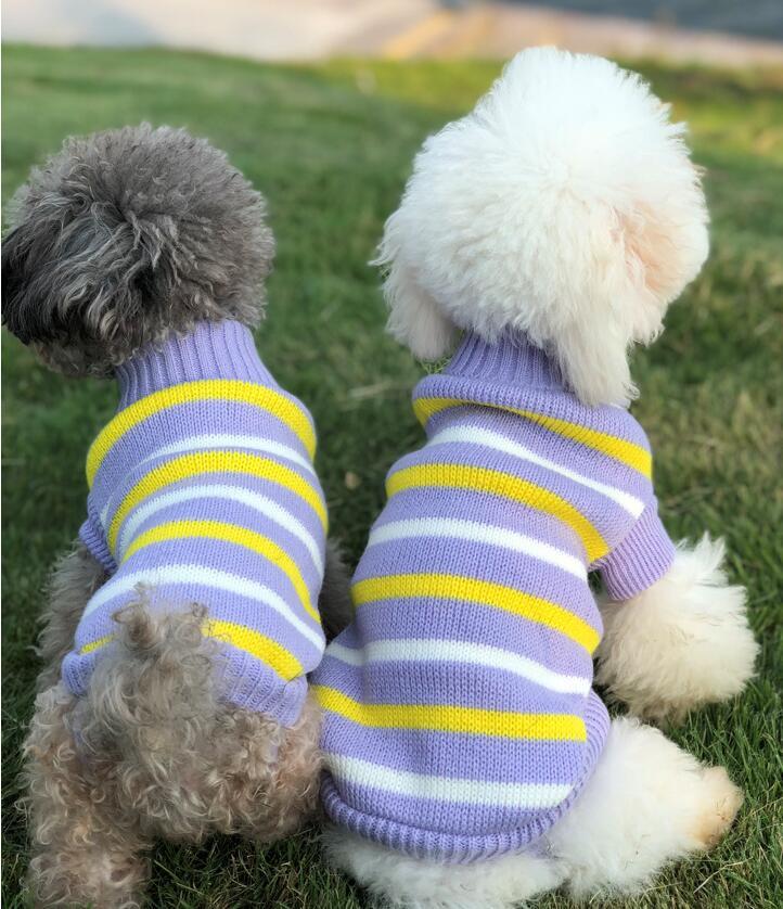Pet Clothes Dog Sweater Autumn and Winter New Two-Legged Pet Clothes Warm Small Sweater Cat Dog Clothes