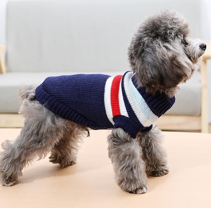 Pet Clothes Dog Sweater Autumn and Winter New Two-Legged Pet Clothes Warm Small Sweater Cat Dog Clothes