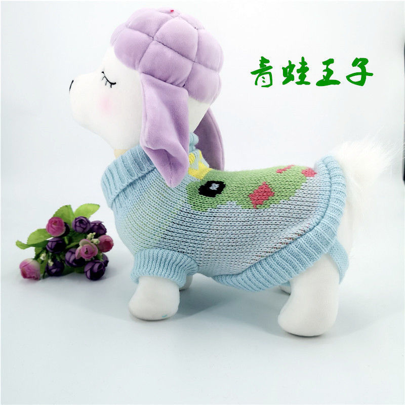 Pet Clothes Dog Sweater Autumn and Winter New Two-Legged Pet Clothes Warm Small Sweater Cat Dog Clothes