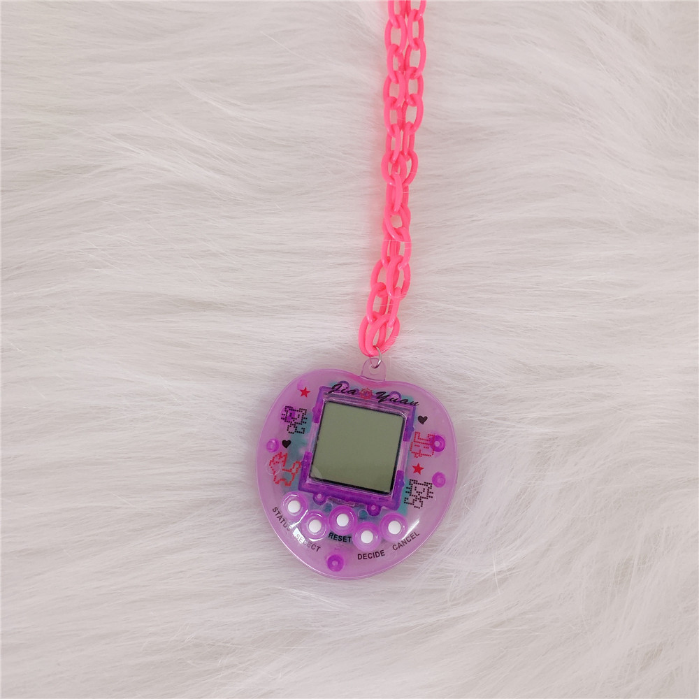 New Childhood Creative Toy Memories Candy Color Electronic Pet Machine Necklace Halter Sweater Chain Trendy Female Accessories