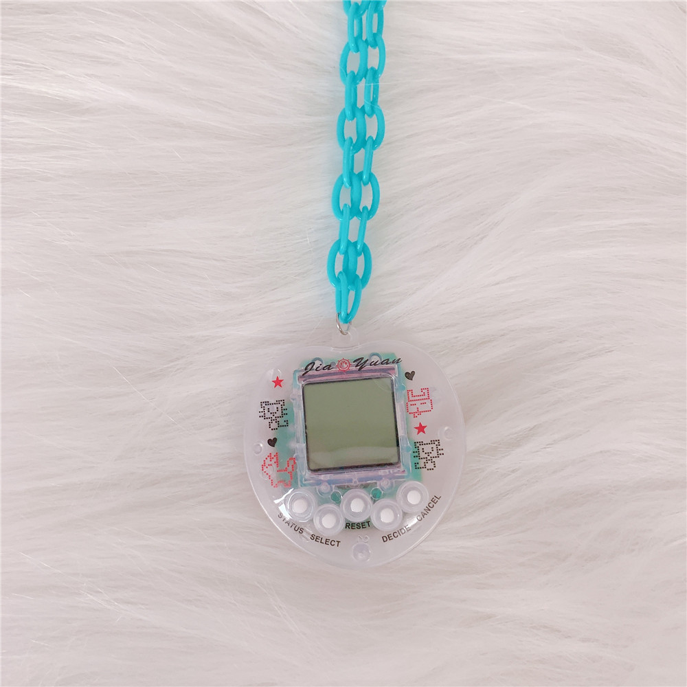 New Childhood Creative Toy Memories Candy Color Electronic Pet Machine Necklace Halter Sweater Chain Trendy Female Accessories