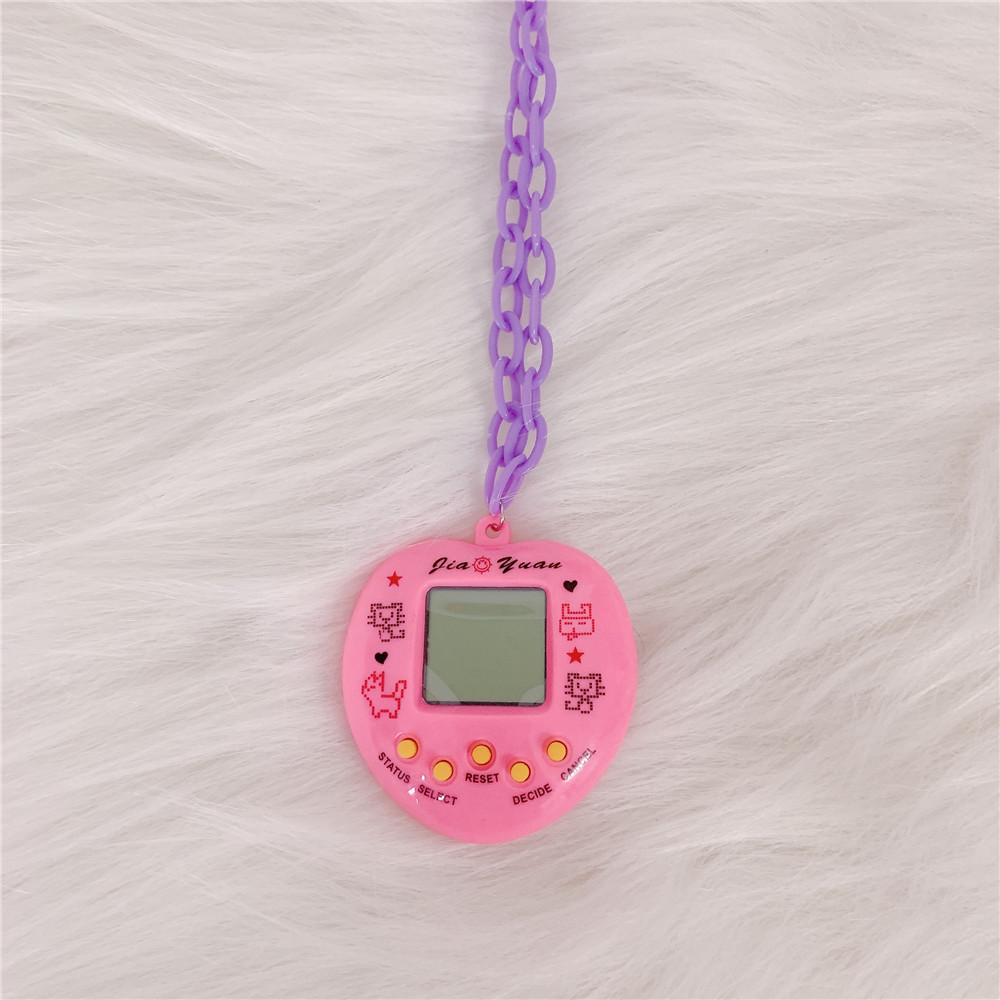 New Childhood Creative Toy Memories Candy Color Electronic Pet Machine Necklace Halter Sweater Chain Trendy Female Accessories