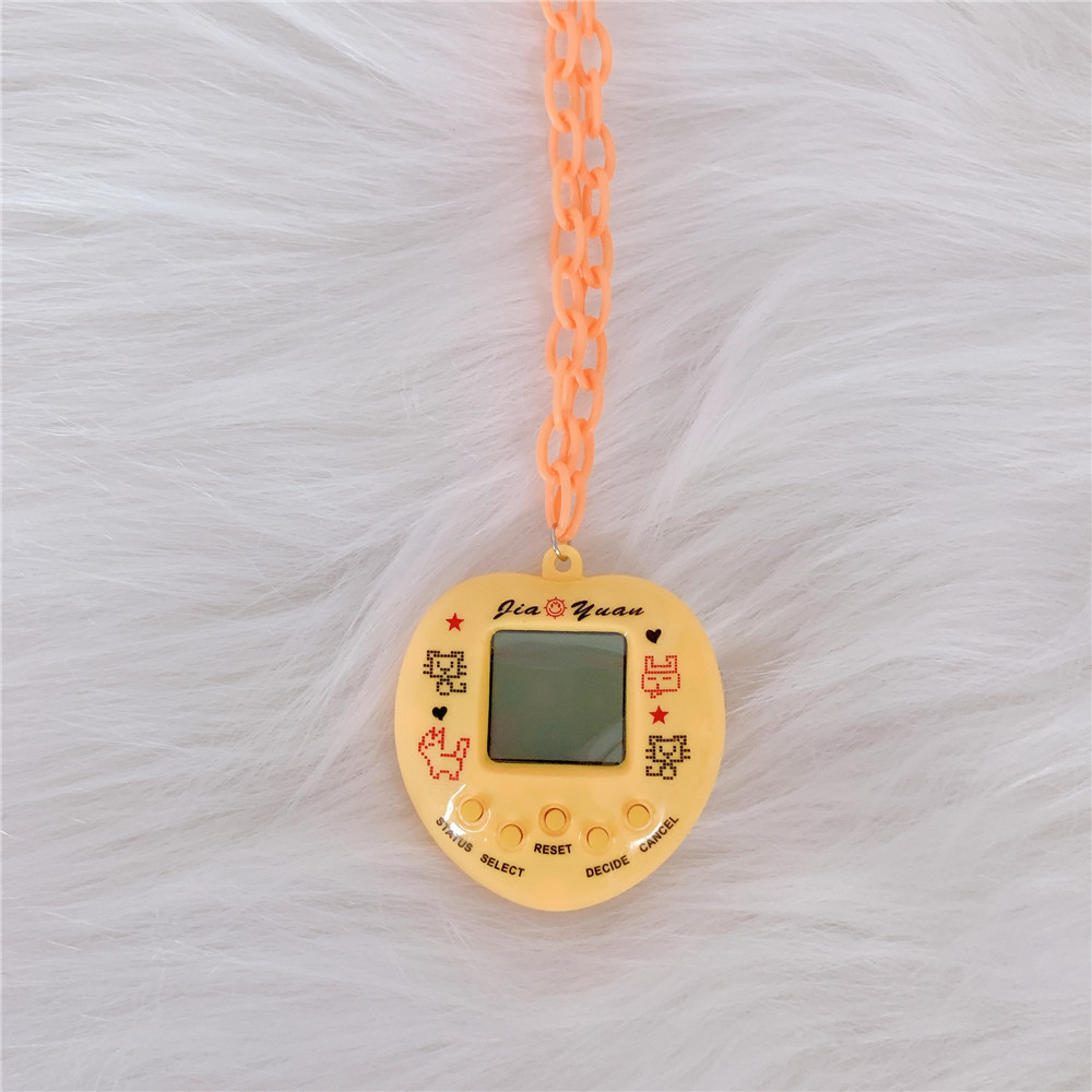 New Childhood Creative Toy Memories Candy Color Electronic Pet Machine Necklace Halter Sweater Chain Trendy Female Accessories