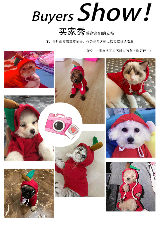 Fruit Transformation Dog Cat Small Medium Large Dog Autumn Winter Sweater Fleece Clothing Supplies Pet Teddy Jarre Aero Bull