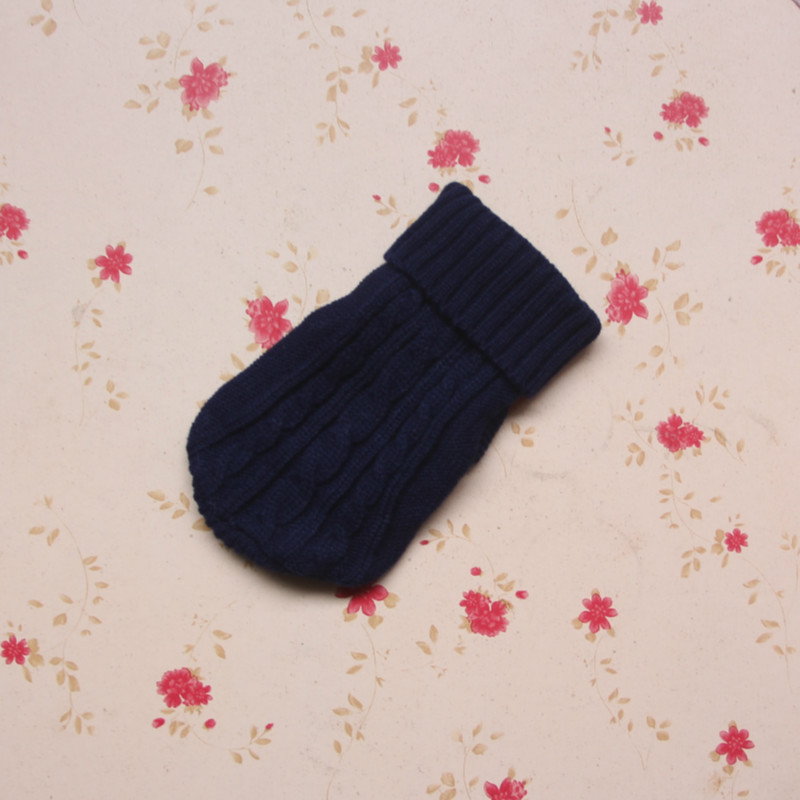 Thicken Autumn and Winter Pet Dog Sweater Warm Three-dimensional Twisted Rope Kitten Puppy Sweater Teddy Bear 
