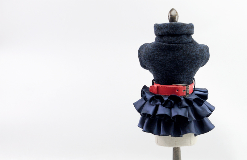 Pahnli Pet Manufacturer Dog Skirt Dress Sweater Autumn and Winter Pet Supplies Set