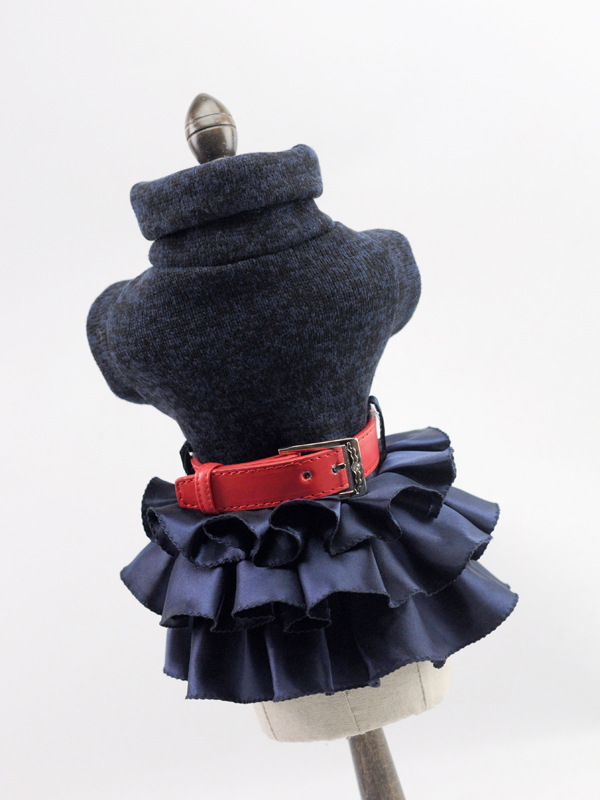 Pahnli Pet Manufacturer Dog Skirt Dress Sweater Autumn and Winter Pet Supplies Set