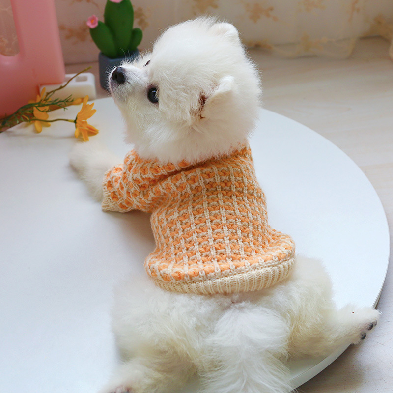 Dog Clothes Pet Cat Clothing Clothing Autumn and Winter Sweater Warm Thickened Nordic XINGX
