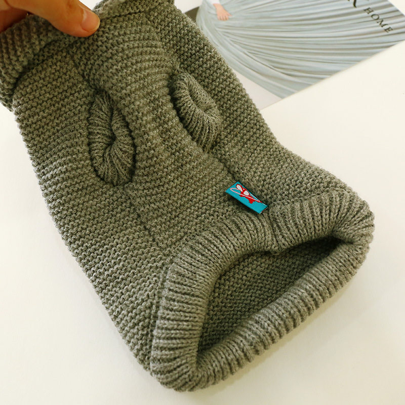 Dog Clothes Pet Cat Clothing Clothing Autumn and Winter Sweater Warm Thickened Nordic XINGX