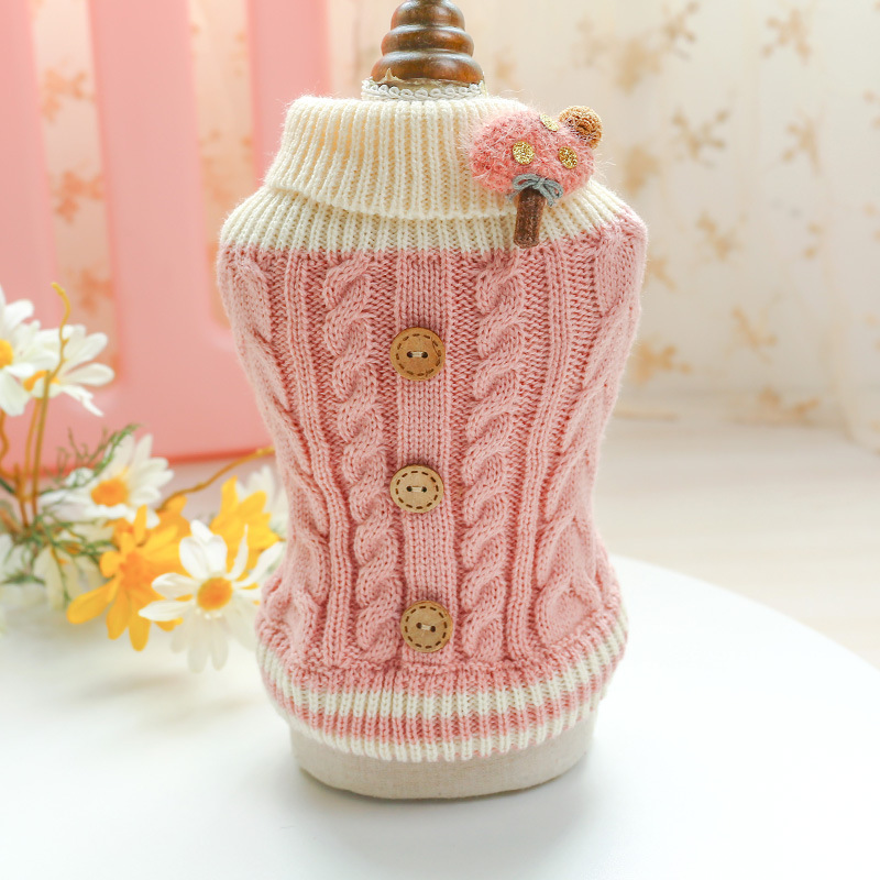 Dog Clothes Pet Cat Clothing Clothing Autumn and Winter Sweater Warm Thickened Nordic XINGX