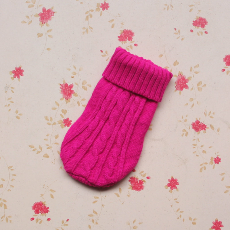 Thicken Autumn and Winter Pet Dog Sweater Warm Threedimensional Twisted Rope Kitten Puppy Sweater Teddy Bear Dog Clothes