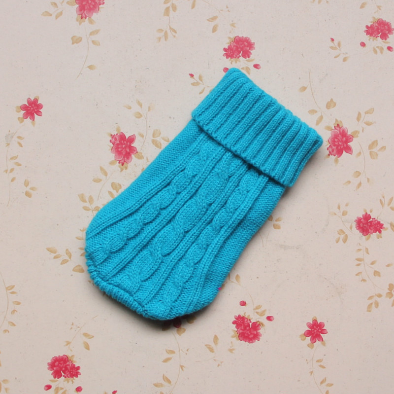 Thicken Autumn and Winter Pet Dog Sweater Warm Threedimensional Twisted Rope Kitten Puppy Sweater Teddy Bear Dog Clothes