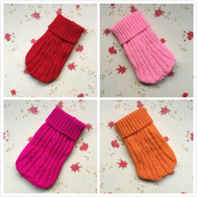 Thicken Autumn and Winter Pet Dog Sweater Warm Threedimensional Twisted Rope Kitten Puppy Sweater Teddy Bear Dog Clothes