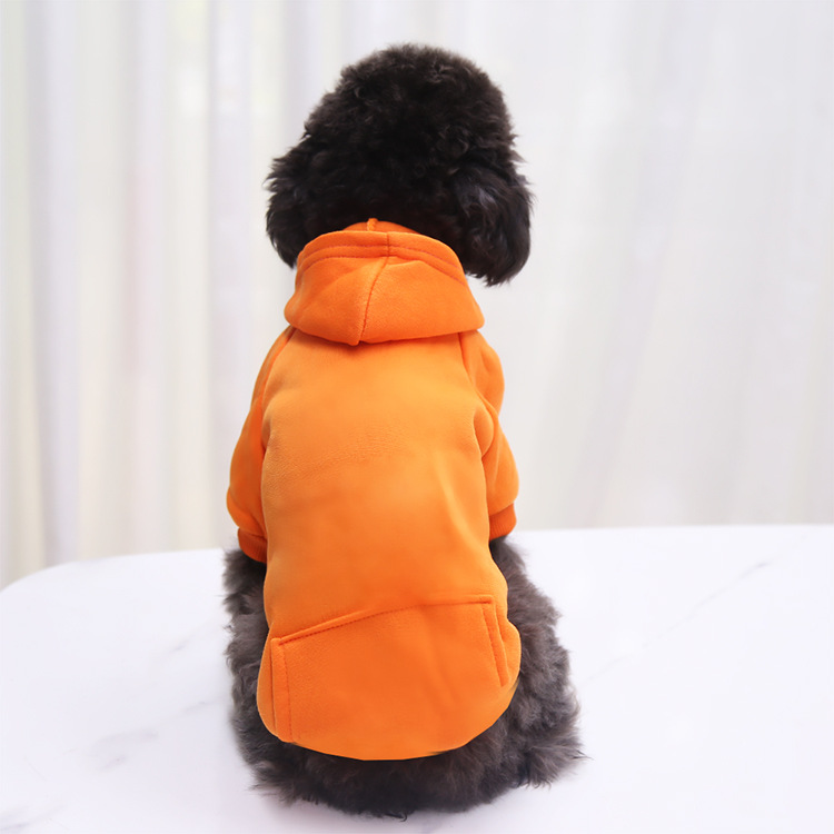 Autumn and Winter Sweater Denim Pocket Two-legged Clothes Sporty Pet Clothes Dog Cat Clothes Pet Supplies