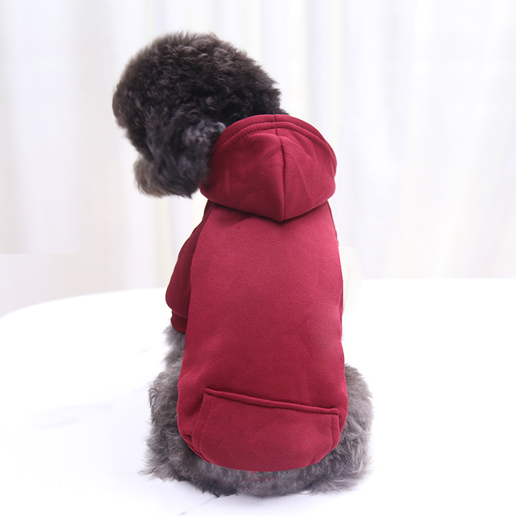 Autumn and Winter Sweater Denim Pocket Two-legged Clothes Sporty Pet Clothes Dog Cat Clothes Pet Supplies