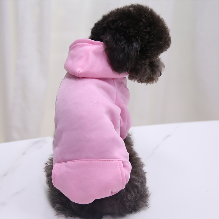Autumn and Winter Sweater Denim Pocket Two-legged Clothes Sporty Pet Clothes Dog Cat Clothes Pet Supplies