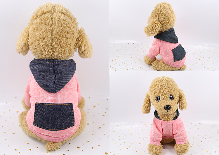 Autumn Winter Sweater Pocket Two-legged Clothes Sporty Pet Clothes Dog Cat Clothes Pet Supplies