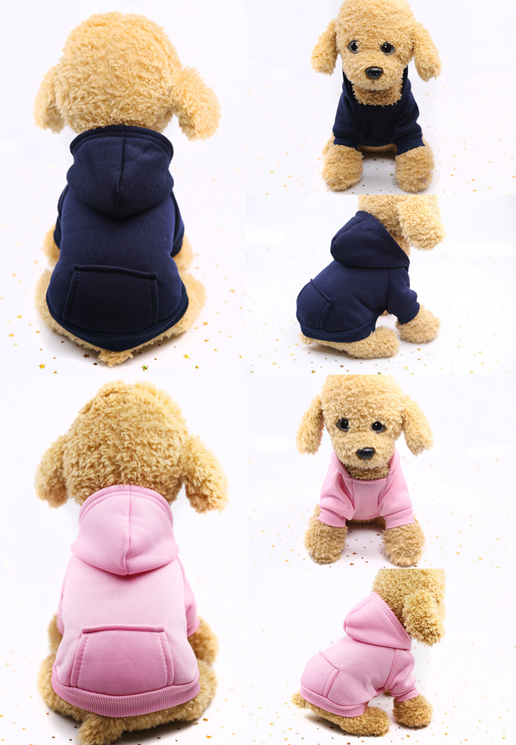 Autumn and Winter Sweater Pocket Two-legged Clothes Sporty Pet Clothes Dog Cat Clothes Pet Supplies