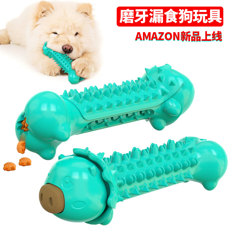 Pet Supplies Wholesale Factory New Amazon Hot Dog Toys Molar Rod Dog Toothbrush Food Leakage Toys