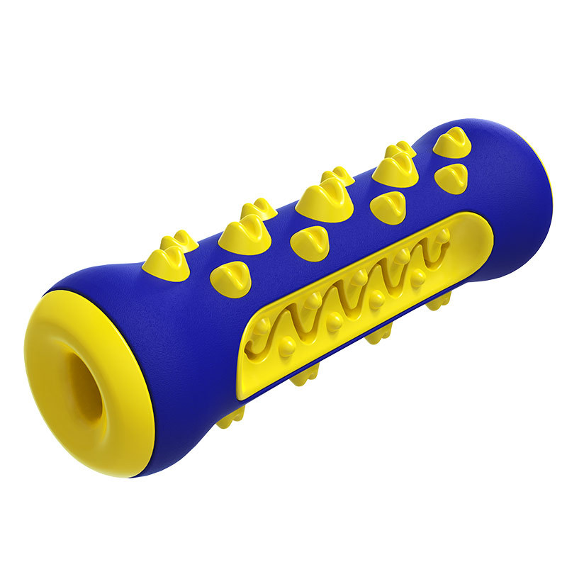 Pet Supplies Factory Home New Hot Amazon Cross-Border Dog Toy Toothbrush Dog Frisbee Molar Rod Food Dropping Ball