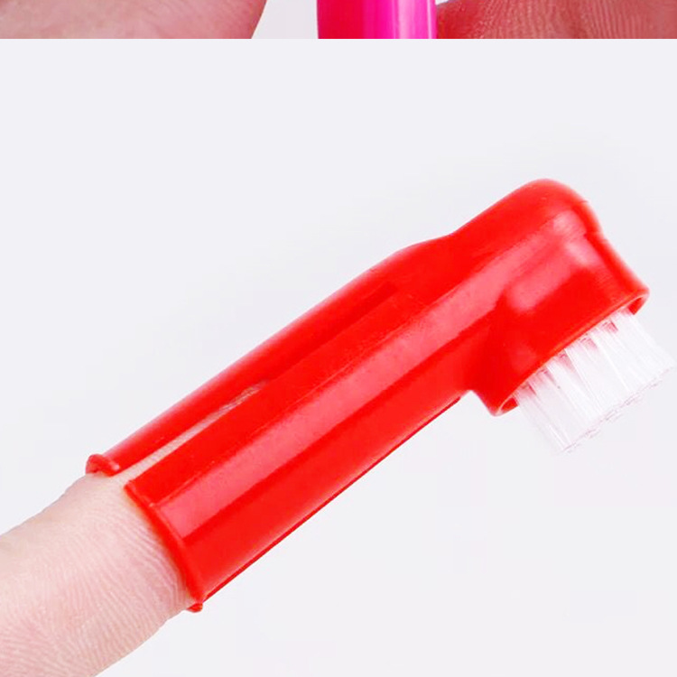 Pet Toothbrush Three-Piece Set Dogs and Cats Double-Headed Brush Finger Stall Brush Pet Cleaning Teeth Grinding Toothbrush Dog Toothbrush Pet Toothbrush Three-Piece Set Dogs and Cats Double-Headed Brush Finger Stall Brush Pet Cleaning Teeth Grinding Toothbrush Dog Toothbrush