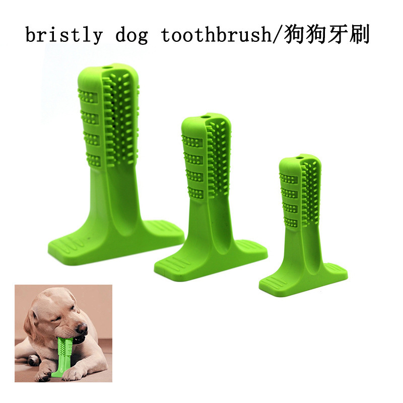 Pet grinding stick dog toothbrush rubber silicone teeth cleaning toy multi-size bite stick large