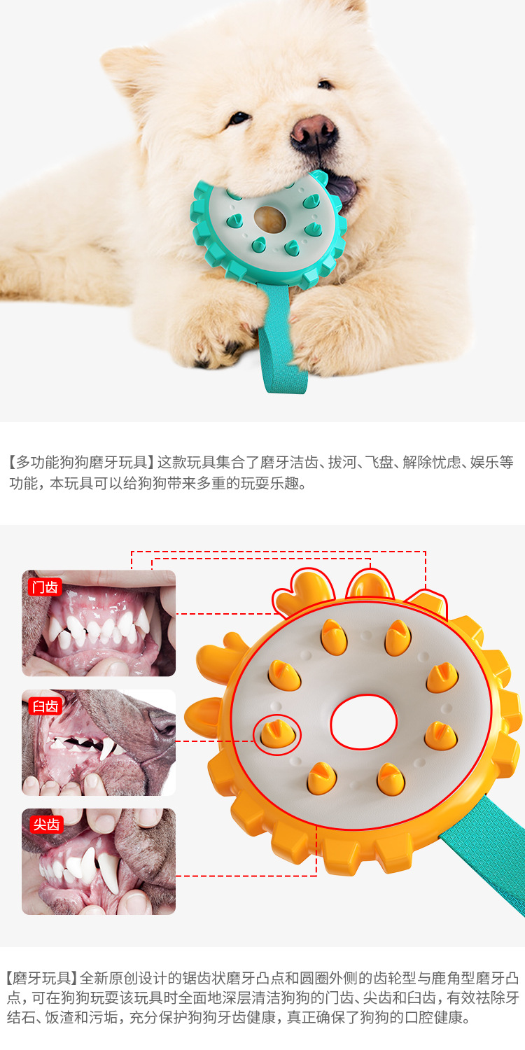 Pet Supplies Factory Home New Hot Amazon Cross-Border Molar Rod Dog Toothbrush Dog Toy Bite-Resistant Food Dropping Ball