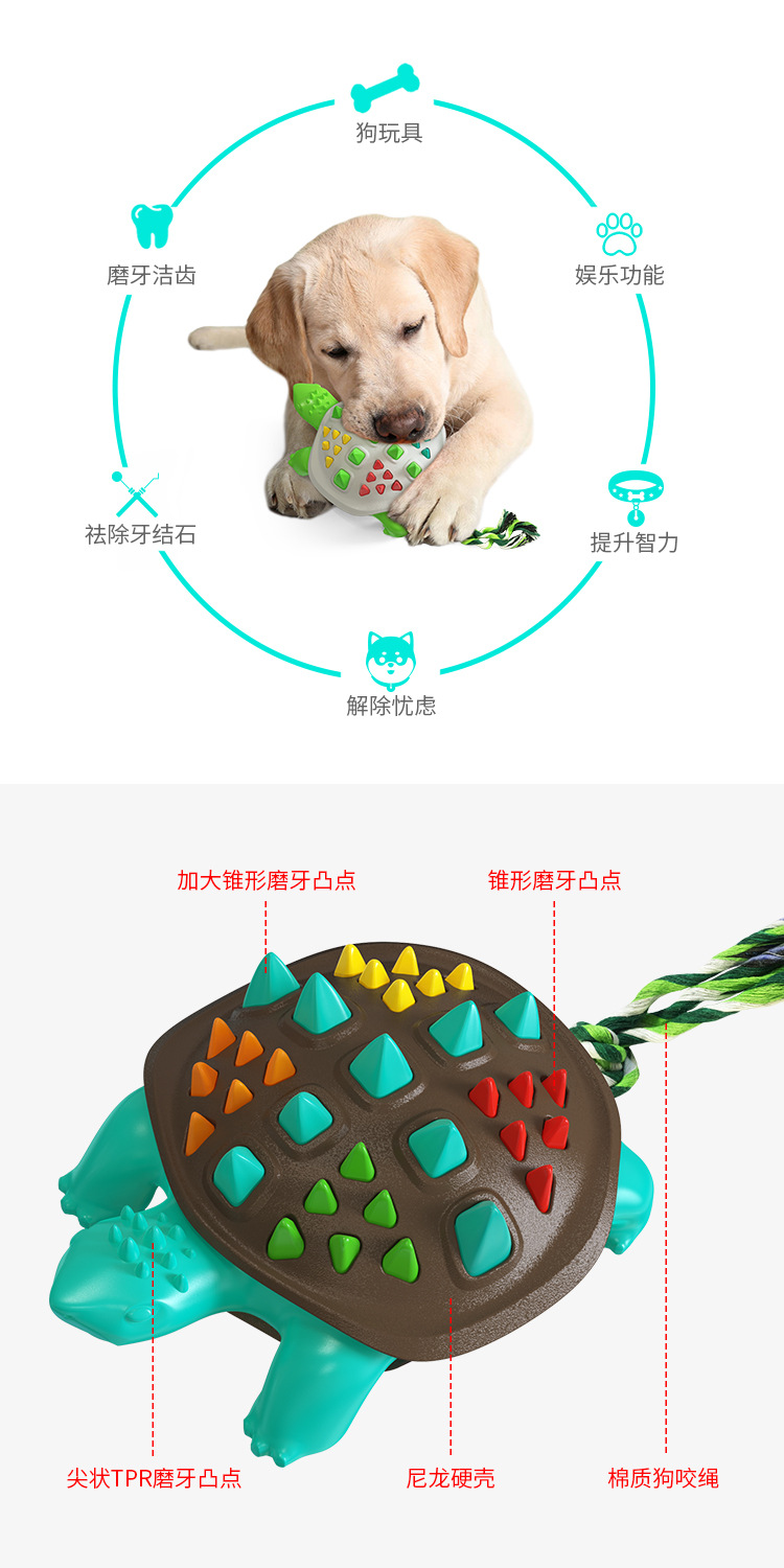 Pet Supplies Factory Home New Hot Amazon Cross-Border Molar Rod Dog Toothbrush Dog Toy Bite-Resistant Food Dropping Ball