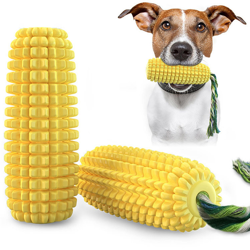 Pet Supplies Factory Home New Hot Amazon Dog Toy Corn Molar Rod Dog Toothbrush Pumpkin Long Throws