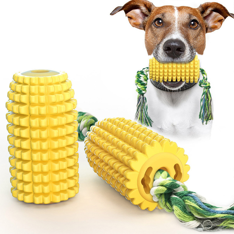 Pet Supplies Factory Home New Hot Amazon Dog Toy Corn Molar Rod Dog Toothbrush Pumpkin Long Throws
