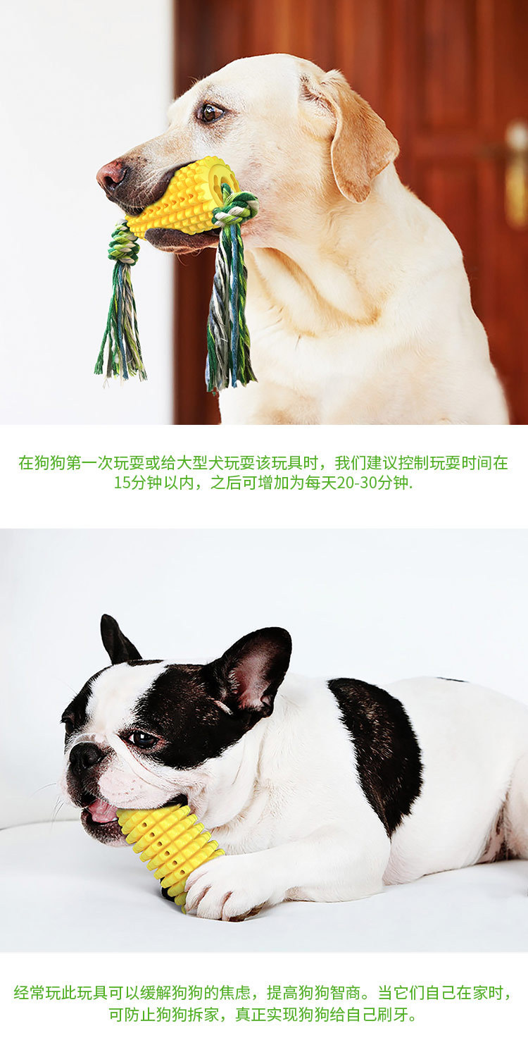 Pet Supplies Factory Home New Hot Amazon Dog Toy Corn Molar Rod Dog Toothbrush Pumpkin Long Throws