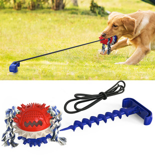 Cross-Border New Amazon Hot Dinosaur Egg Dog Molar Rod Bite-Resistant Glue Pet Supplies Dog Toothbrush Dog Toy