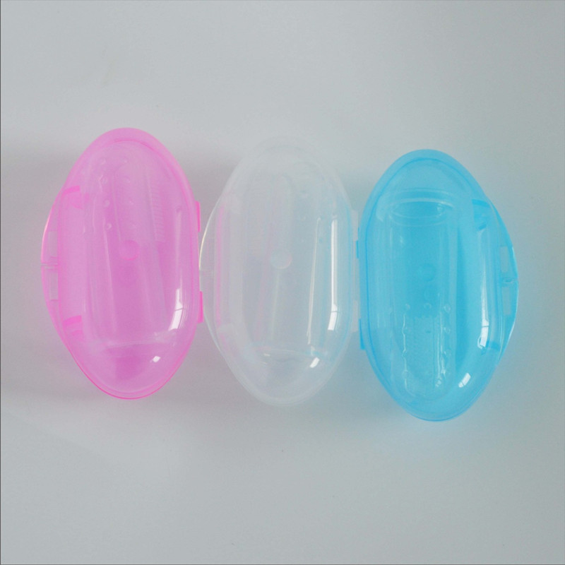 Baby Finger Toothbrush Case Newborn Soft Fur Baby Pet Toothbrush Silicone Tongue Coating Cleaning Brush Finger Suit