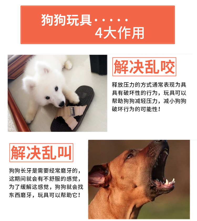 Pet Sounding Dog Toy Molar Long Lasting Toy Ball Training Teddy Kitten Puppy Dog Chew Pet Supplies