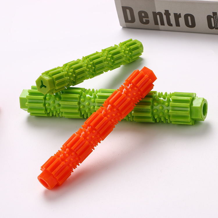 Pet Supplies AliExpress Dog Molar Rod TPR Dog Toothbrush Pet Bite Stick Bite Toy Food Leakage Toy